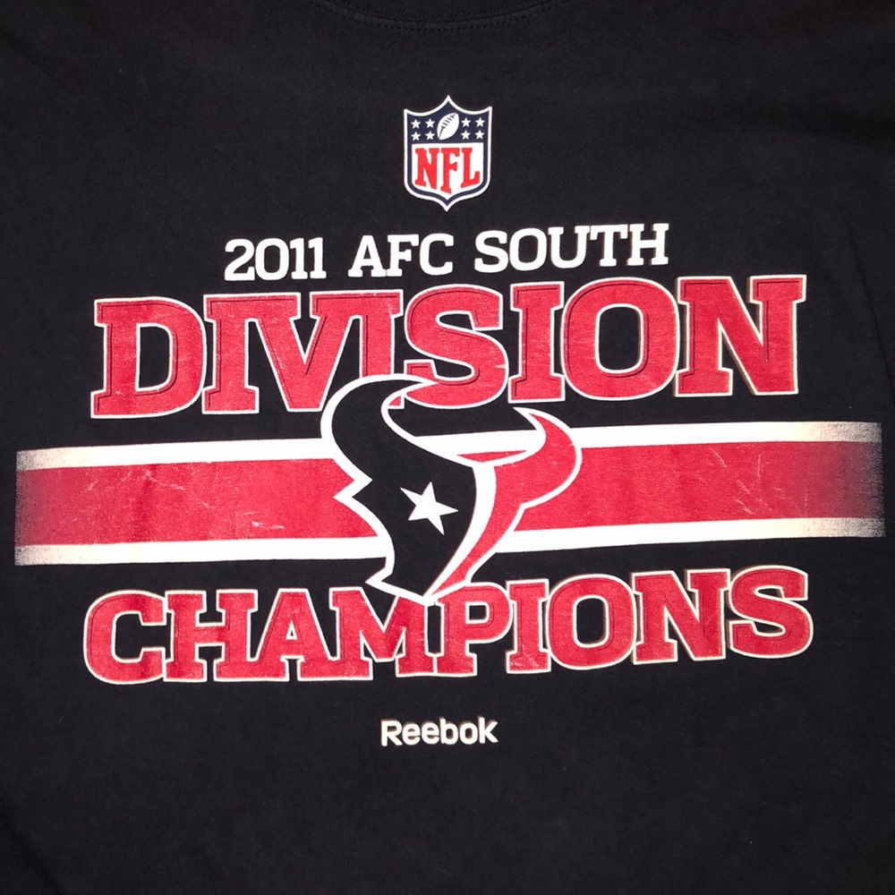 Reebok Texans 2011 AFC South Division Champs Tee